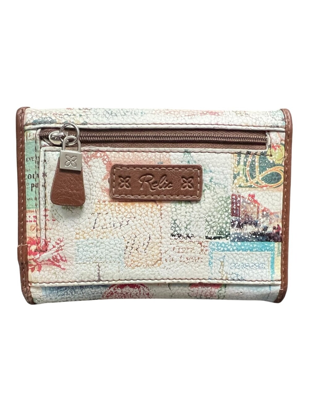 Relic - Paris Print Tri-Fold Wallet Travel Print Faux Leather Organizer - Picture 2 of 7